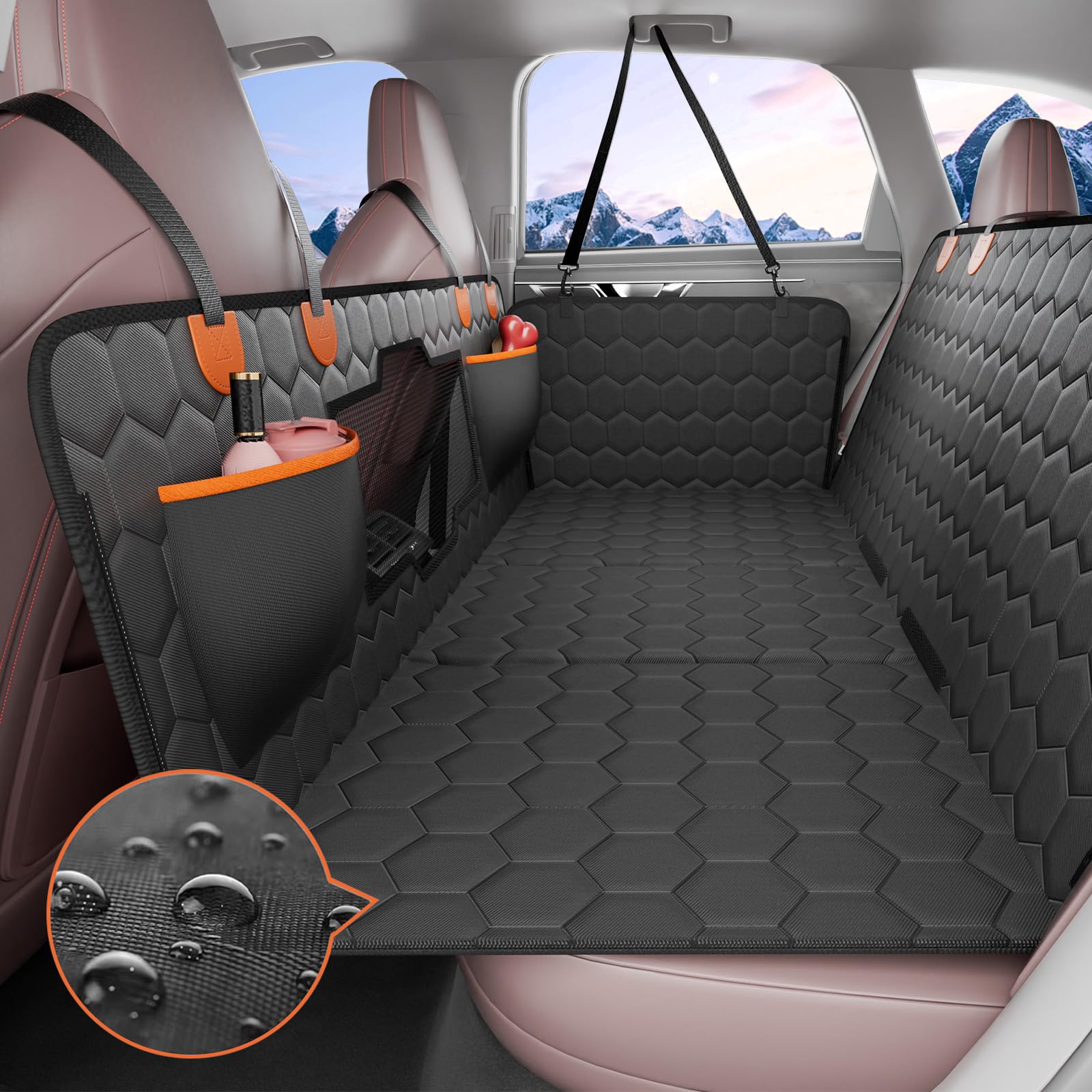 LuxeRide Heavy Duty Large Back Seat Cover