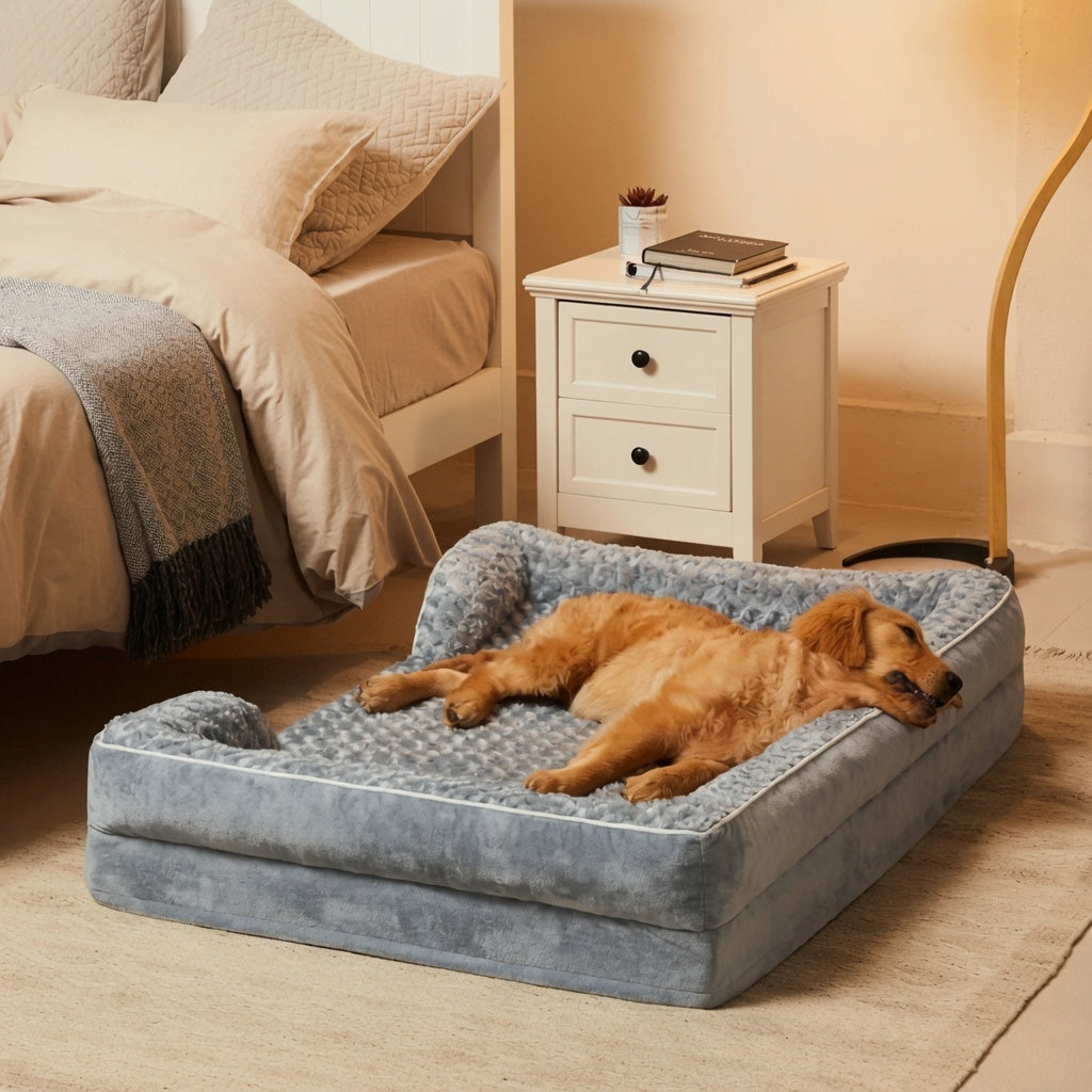 Luxe Paws Club Waterproof & Washable Bed
